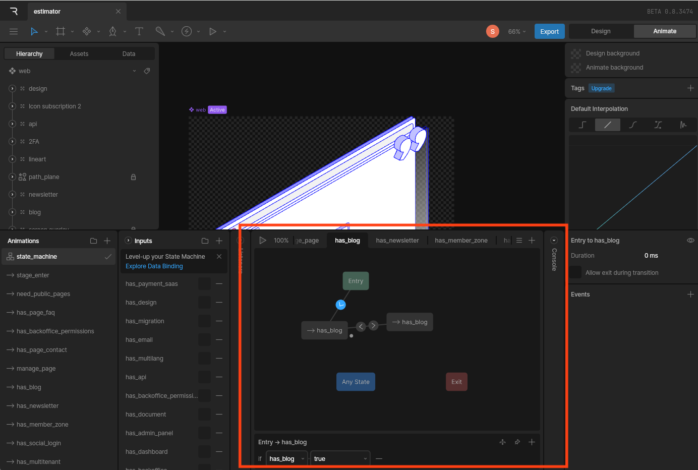State machine étape 1